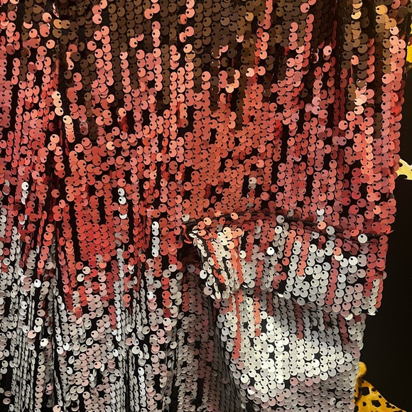 Nasty Gal Sequin Ombre Sequin Cargo Pants - Picture 7 of 8